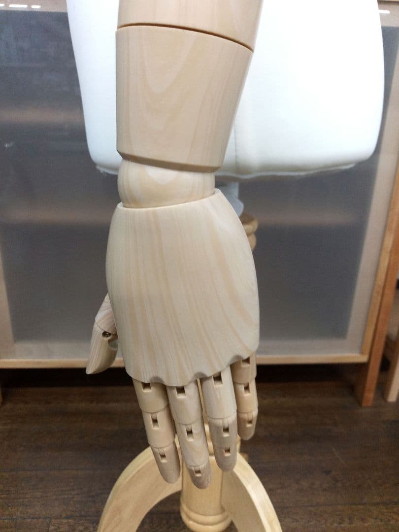 トルソー　マネキン　可動式プラスチック腕付き　レディース　布製ボディ
