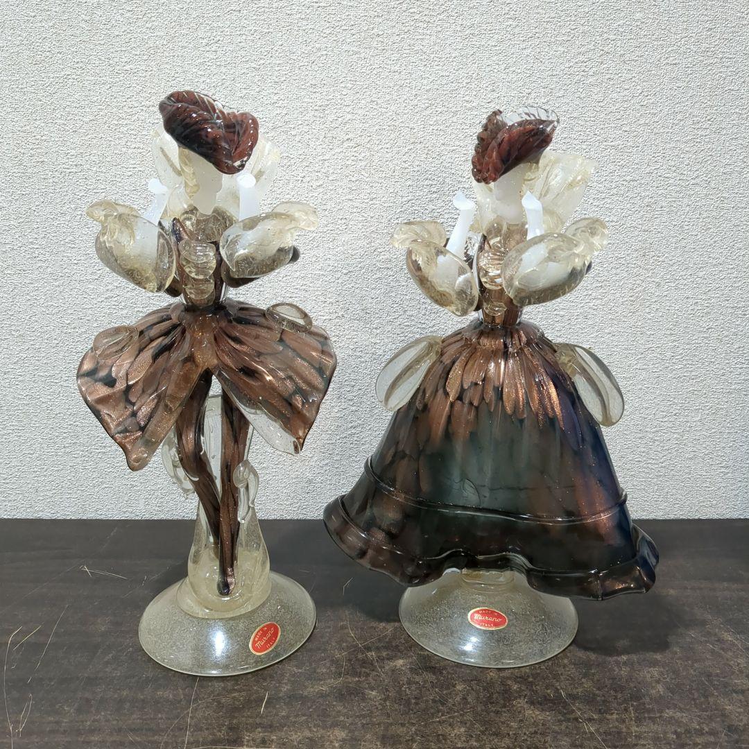 MURANO ベネチアグラス イタリア ガラス工芸品　M2239