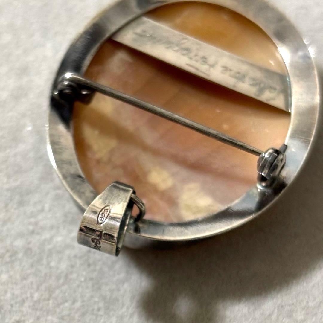 サルバトーレフェラガモ シェル カメオ ブローチ