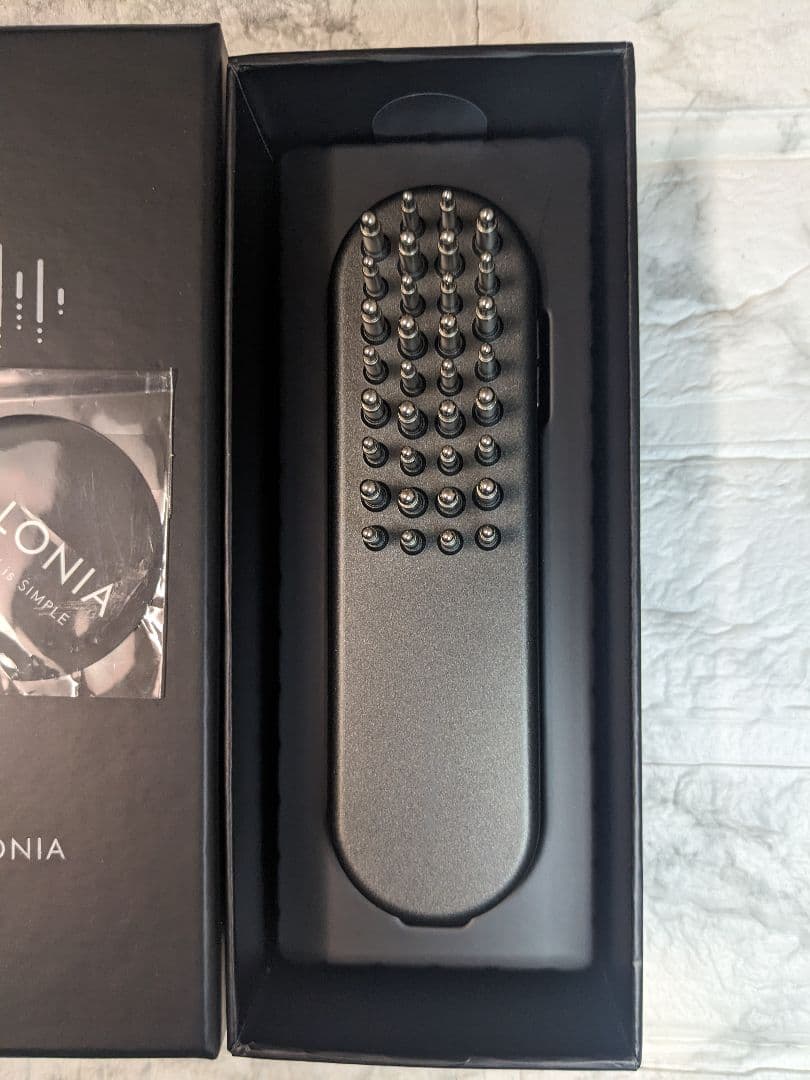 SALONIA EMS リフトブラシ3Dケア 上位モデル ブラック サロニア