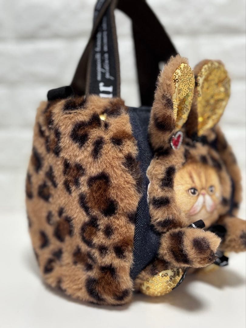 ゆ*ら様 コヤンイサムチョン　ハンドメイド　ファーミニバッグ　ヒョウ柄　うさちゃ