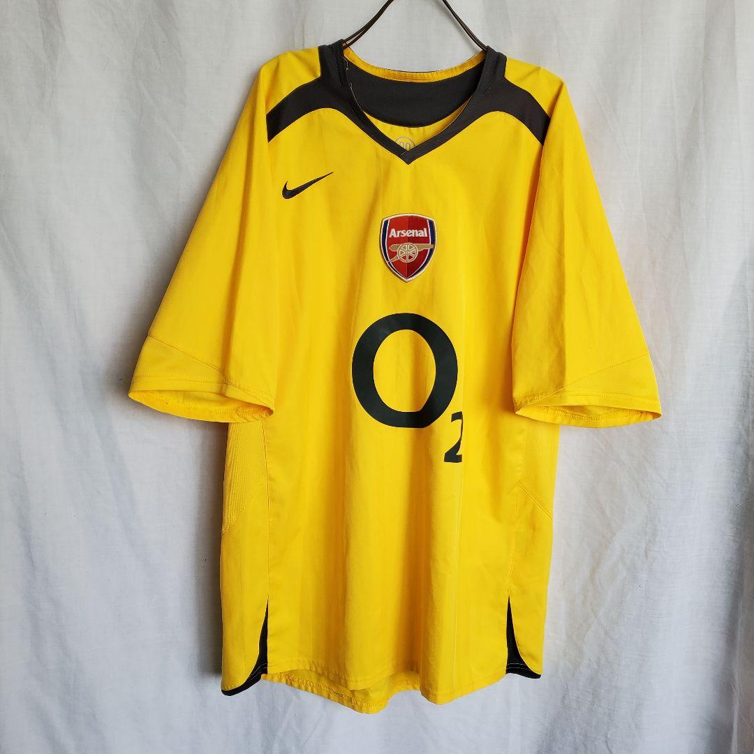 ナイキ アーセナルFC 03/04 シーズン　アウェー 半袖 黄 ユニフォーム