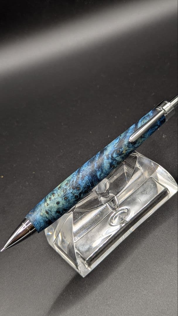 396ペン工房翌檜　スタビライズドウッドバーチバール　木軸シャーペン　ボールペン