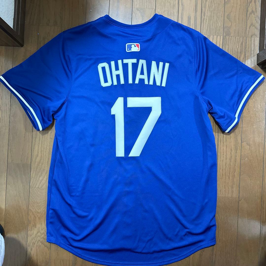 【新品】ドジャース 大谷翔平 リミテッドユニフォーム Lサイズ 青