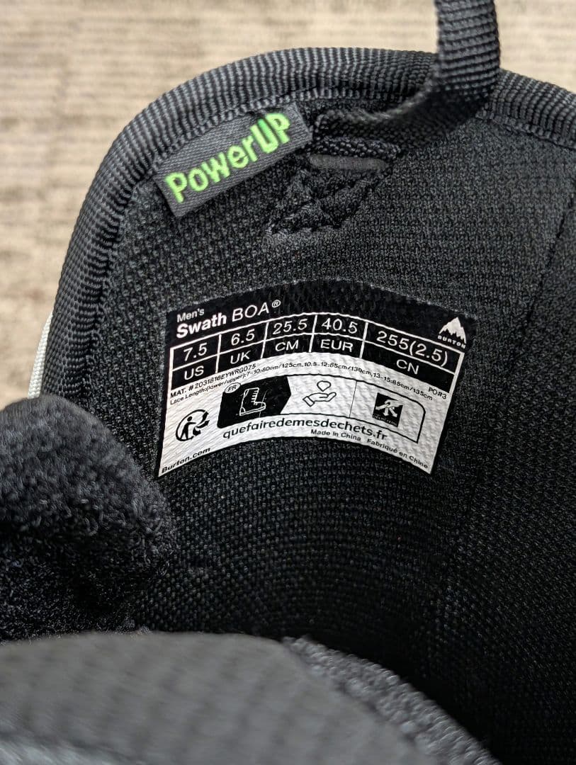 Swath BOA® スワス BURTONスノーボードブーツ (25.5 cm)