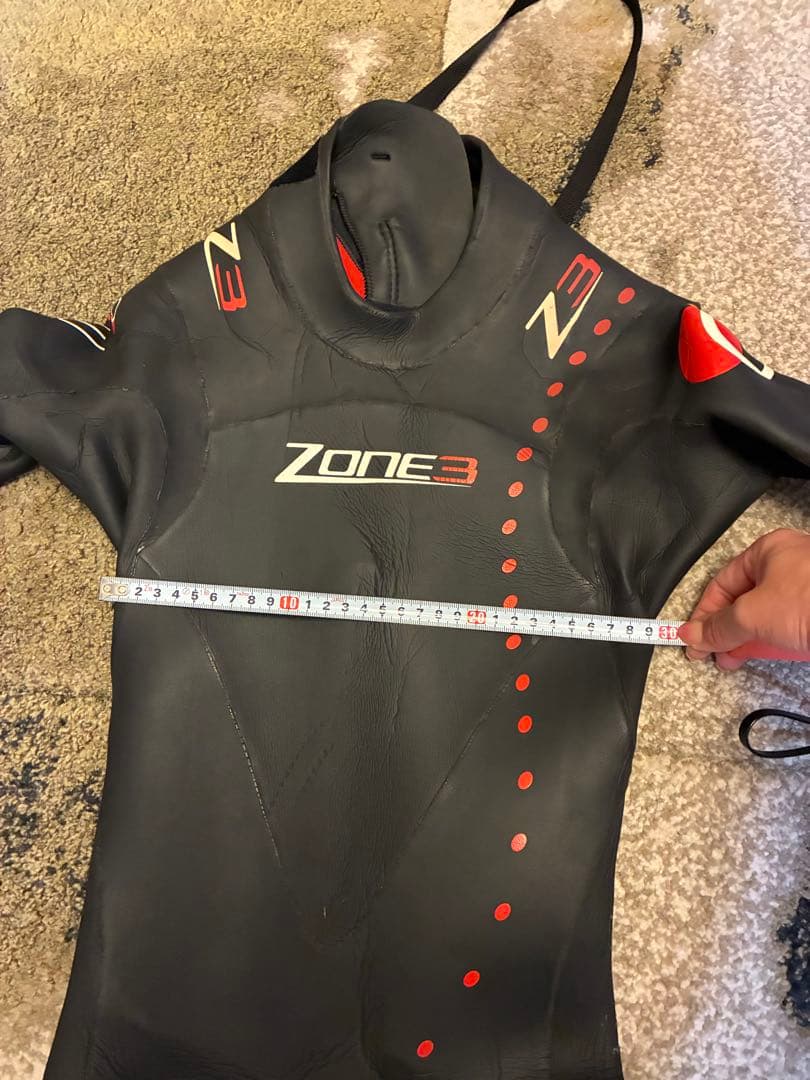 Zoneトライアスロン用ウェットスーツ メンズSM(現在はS〜XS相当)