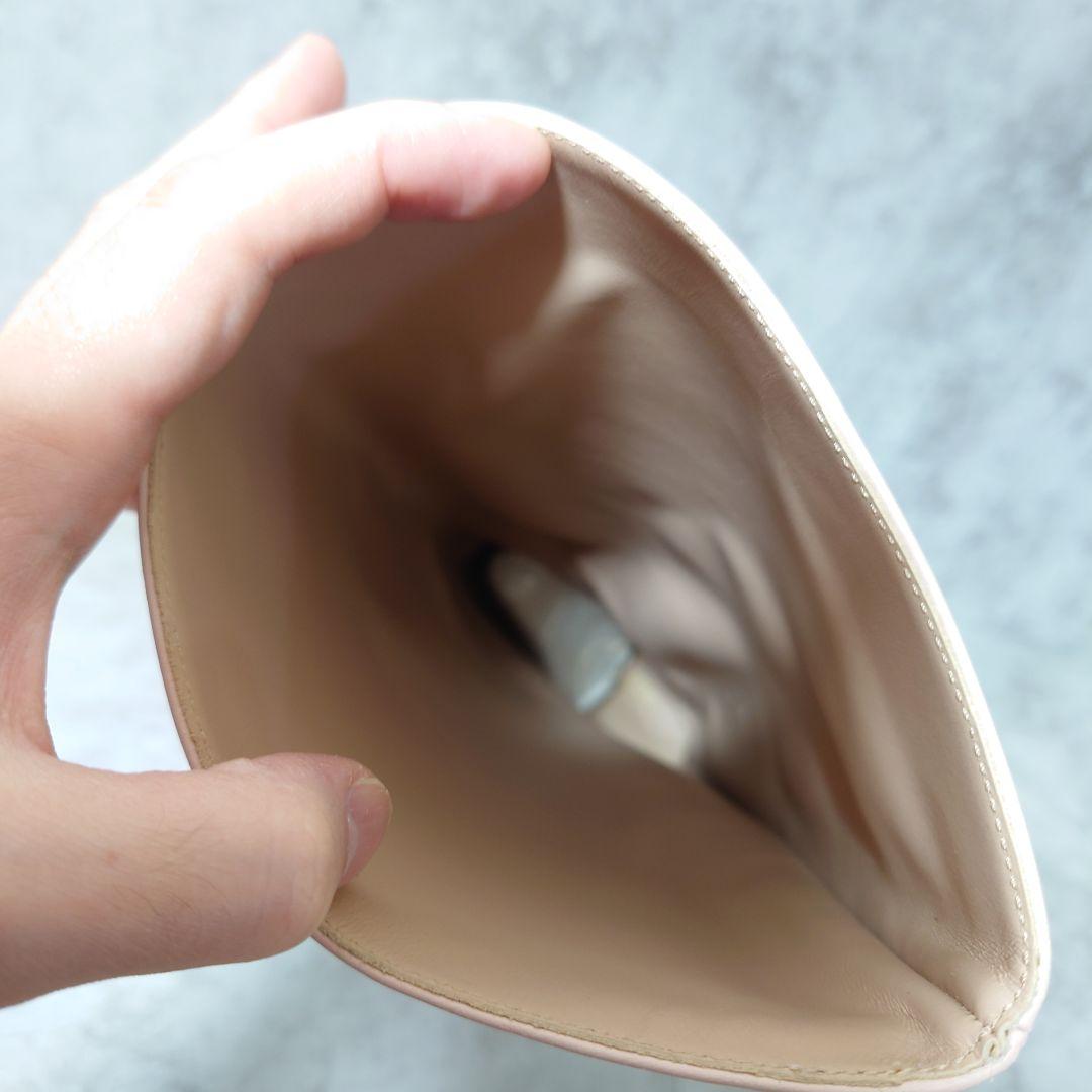 希少良品　レッドヴァレンティノ　ロングブーツ37　ピンクベージュ　太ヒール