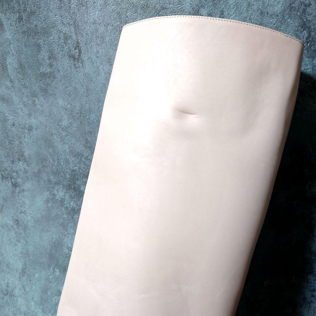 希少良品　レッドヴァレンティノ　ロングブーツ37　ピンクベージュ　太ヒール