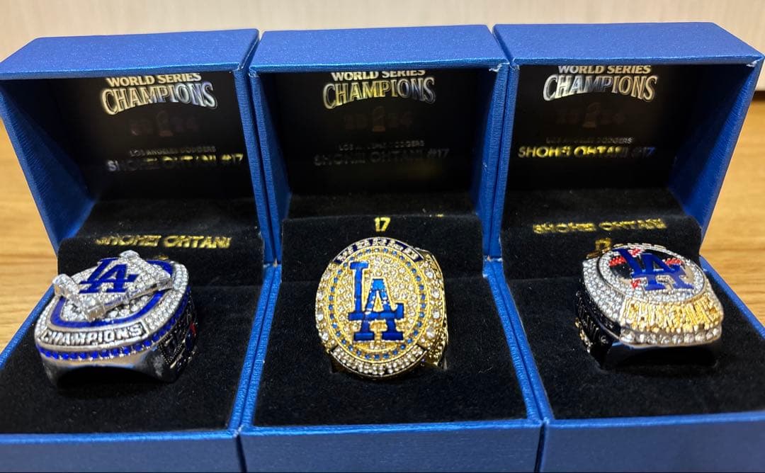 ⭐️期間限定価格⭐️【非売品】大谷翔平 リング3種類セット2024チャンピオンリング