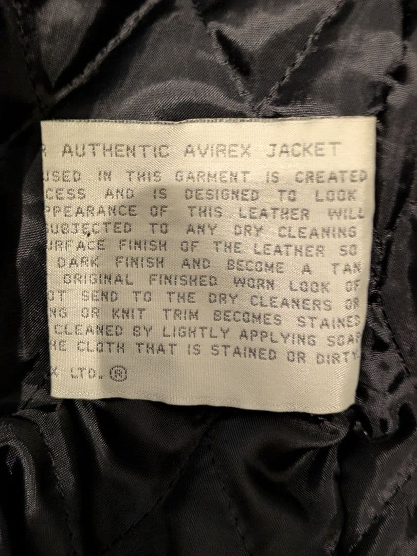 AVIREX オールレザー スタジャン
