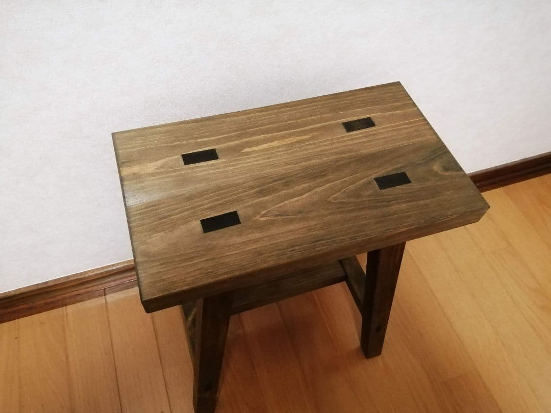 木製フラワースタンド　花台　幅35cm×高さ45cm　スツール　ベンチ　水槽台