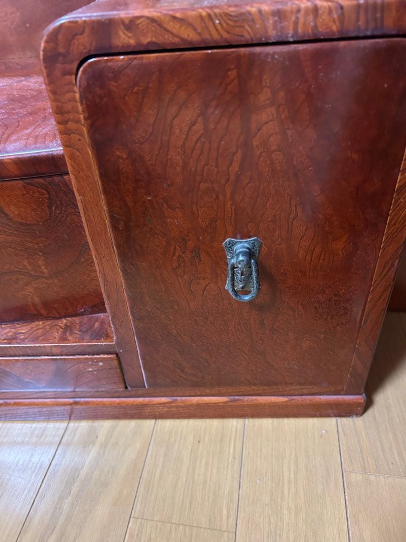 和製木製ドレッサー・鏡台 5引き出し付き　和箪笥