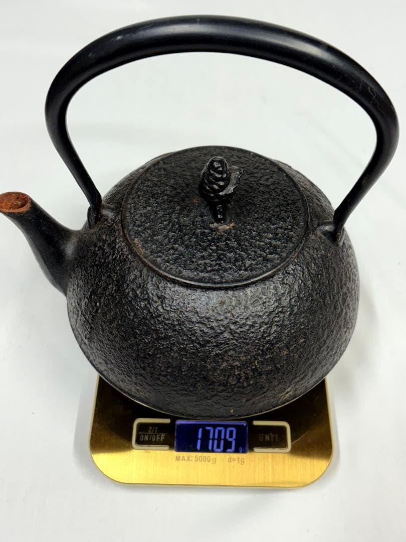 南部鉄器 鉄瓶 馬肌 アンティーク　骨董 馬 馬2頭 ウマ