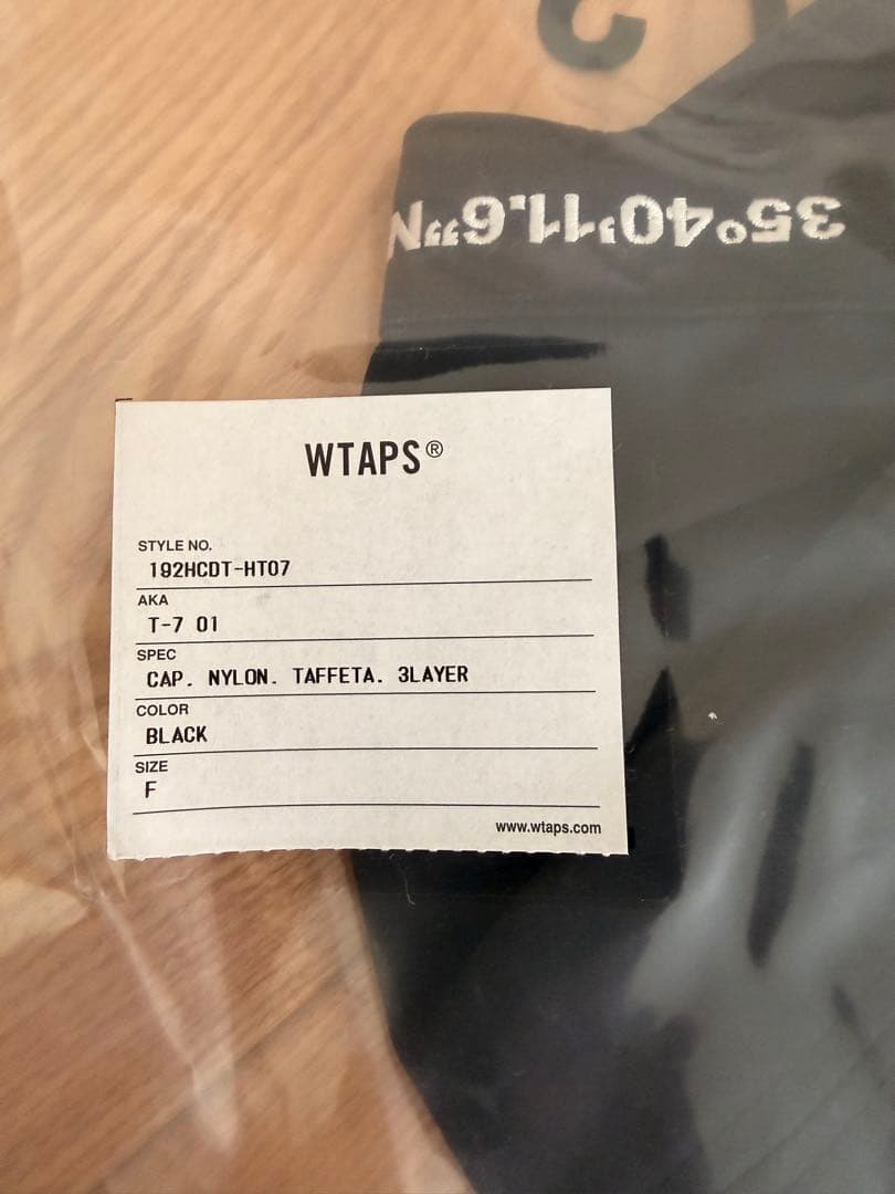 WTAPS ブラック ナイロンキャップ