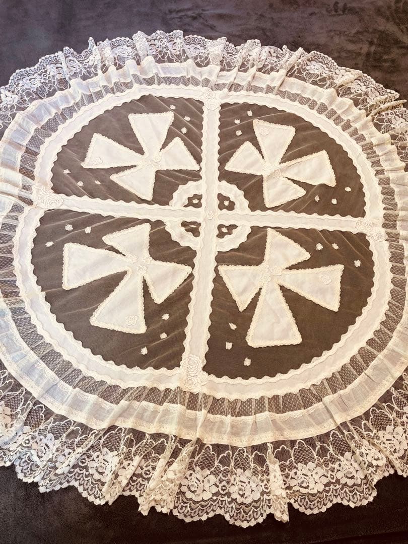 ❤️さえら★サエラ★リボンモチーフが可愛いテーブルクロス❤️シャビーシック★姫系★