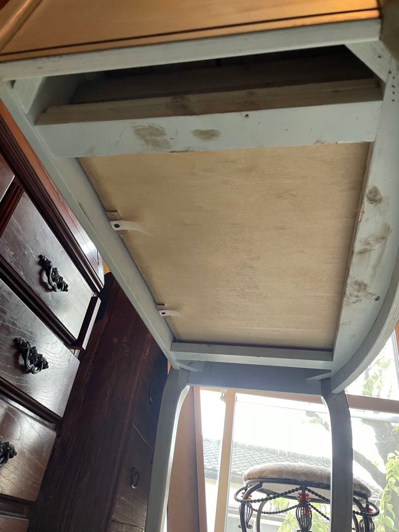 アンティーク調 猫脚コンソールテーブル＆スツール シャビーシック クラシック家具