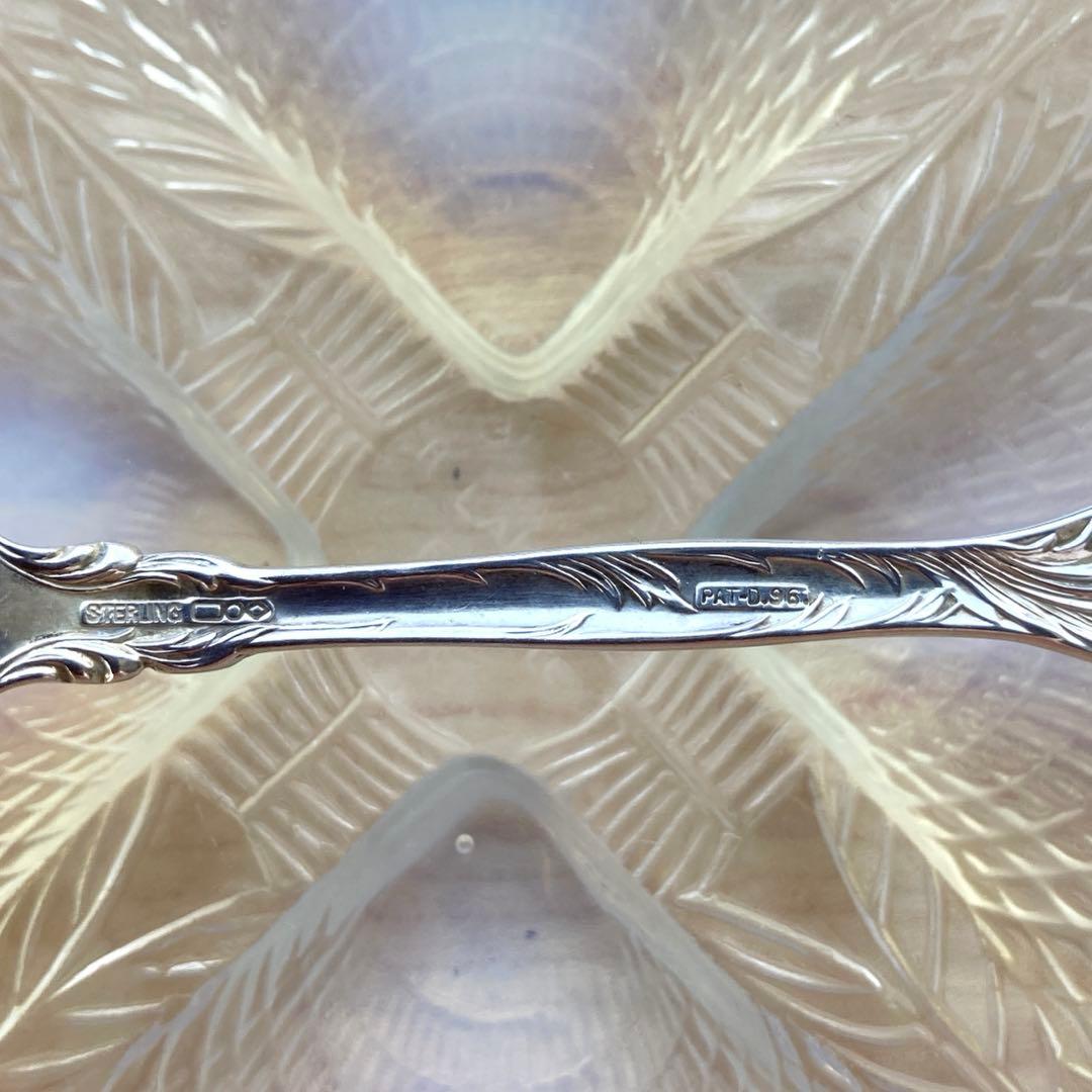 アンティーク　純銀　サラダ　フォーク　D&H