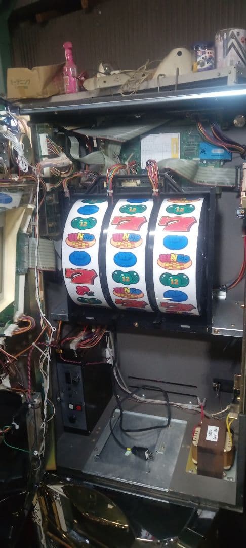 送料込　パチスロ　実機　ベルコ　4号機　スーパービンゴ　不要機　家庭用電源