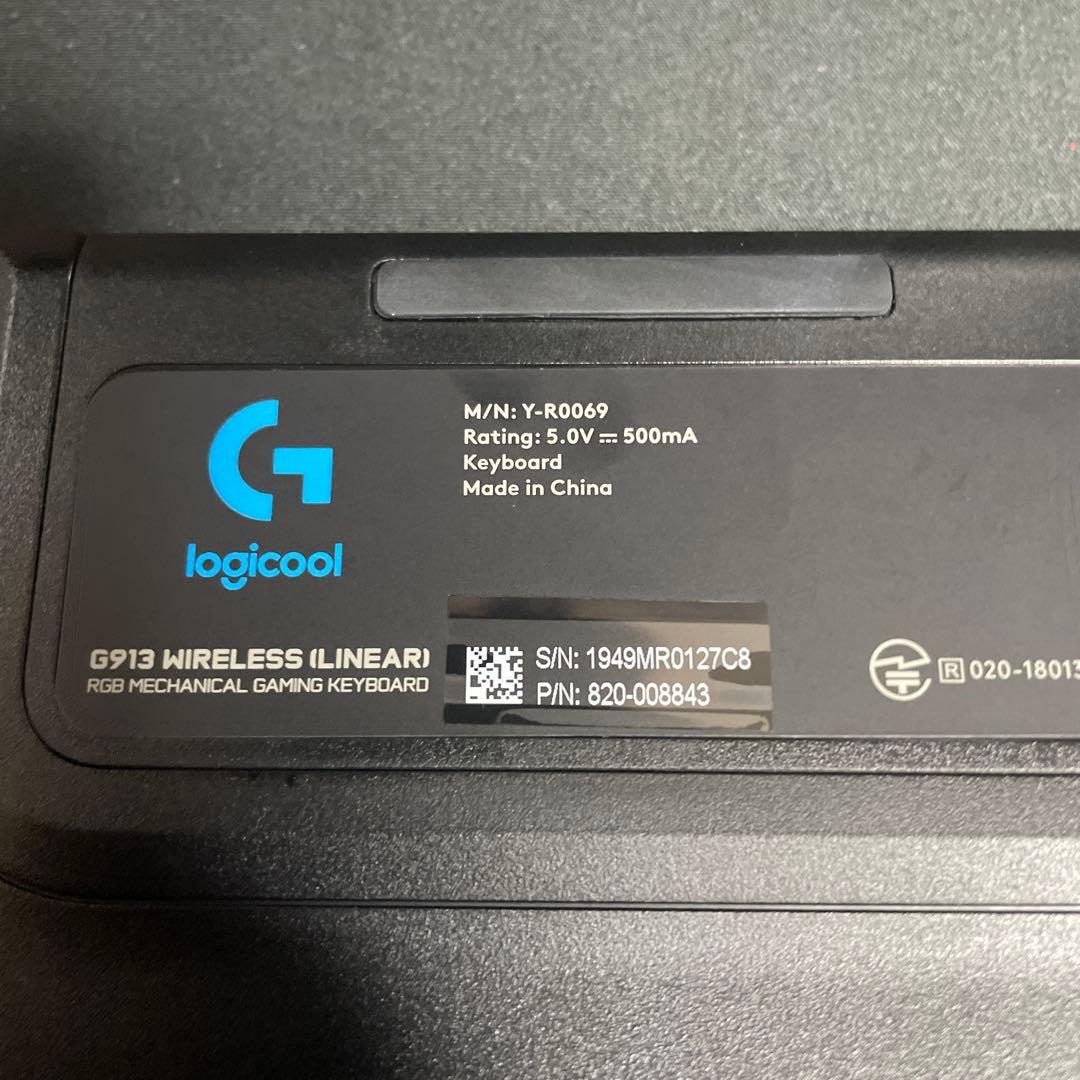 Logicool G913 Wireless (Linear) RGBキーボード