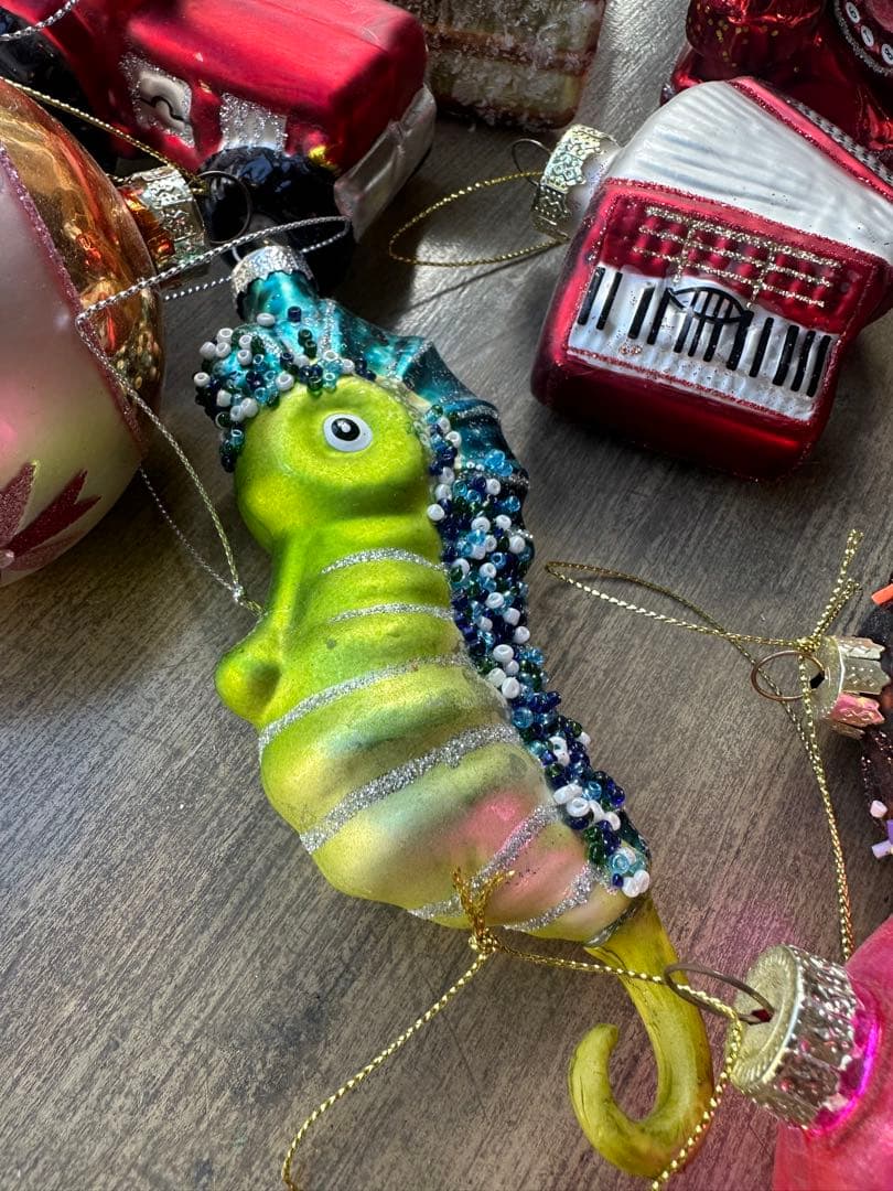 フライングタイガー　ガラス製オーナメントセット クリスマス　12個セット