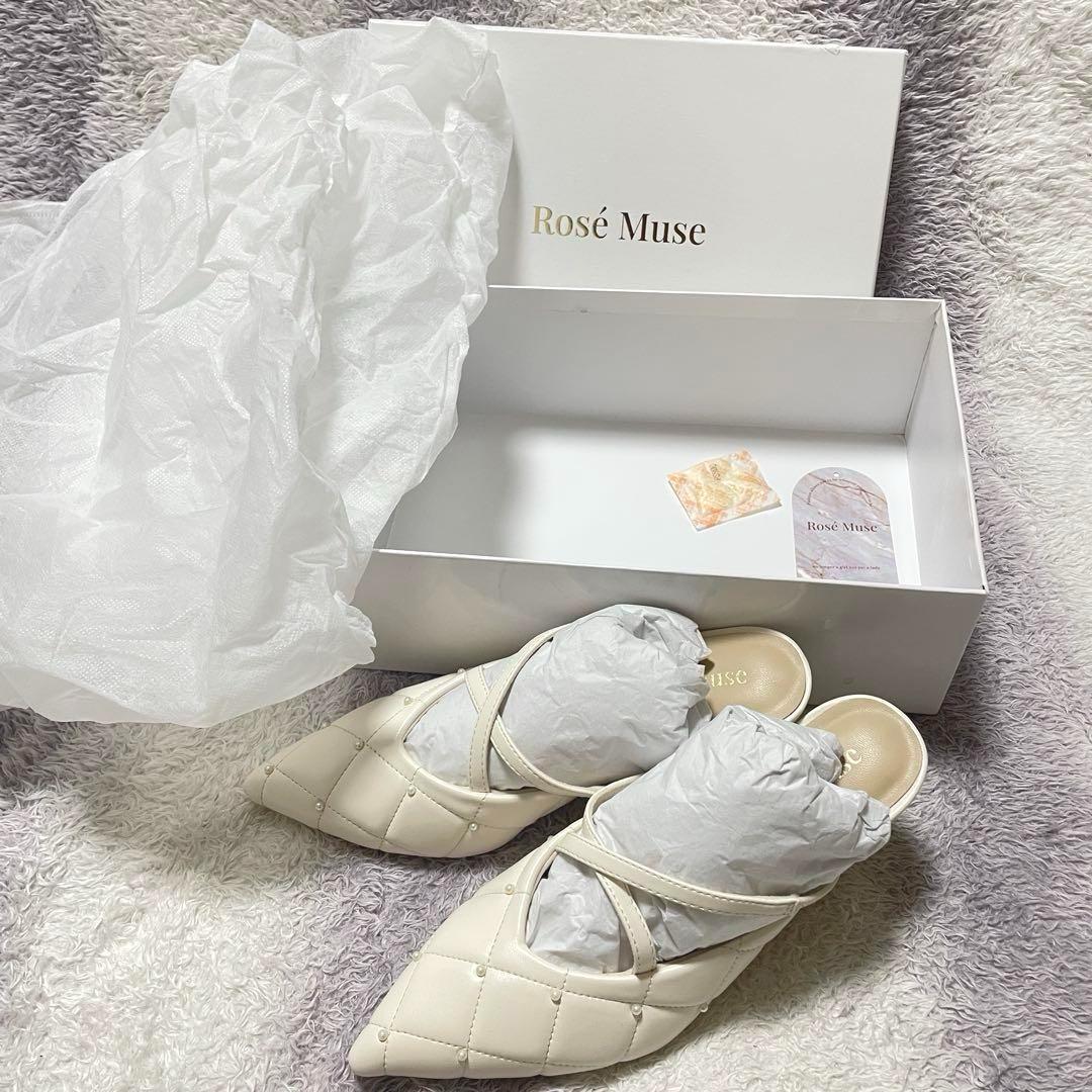 「a25」ロゼミューズQuilting cross mule/ミュール/サンダル