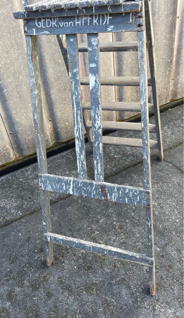 ビンテージ/イギリス/英国製/木製/大型/ラダー/脚立/ディスプレイ/店舗什器②