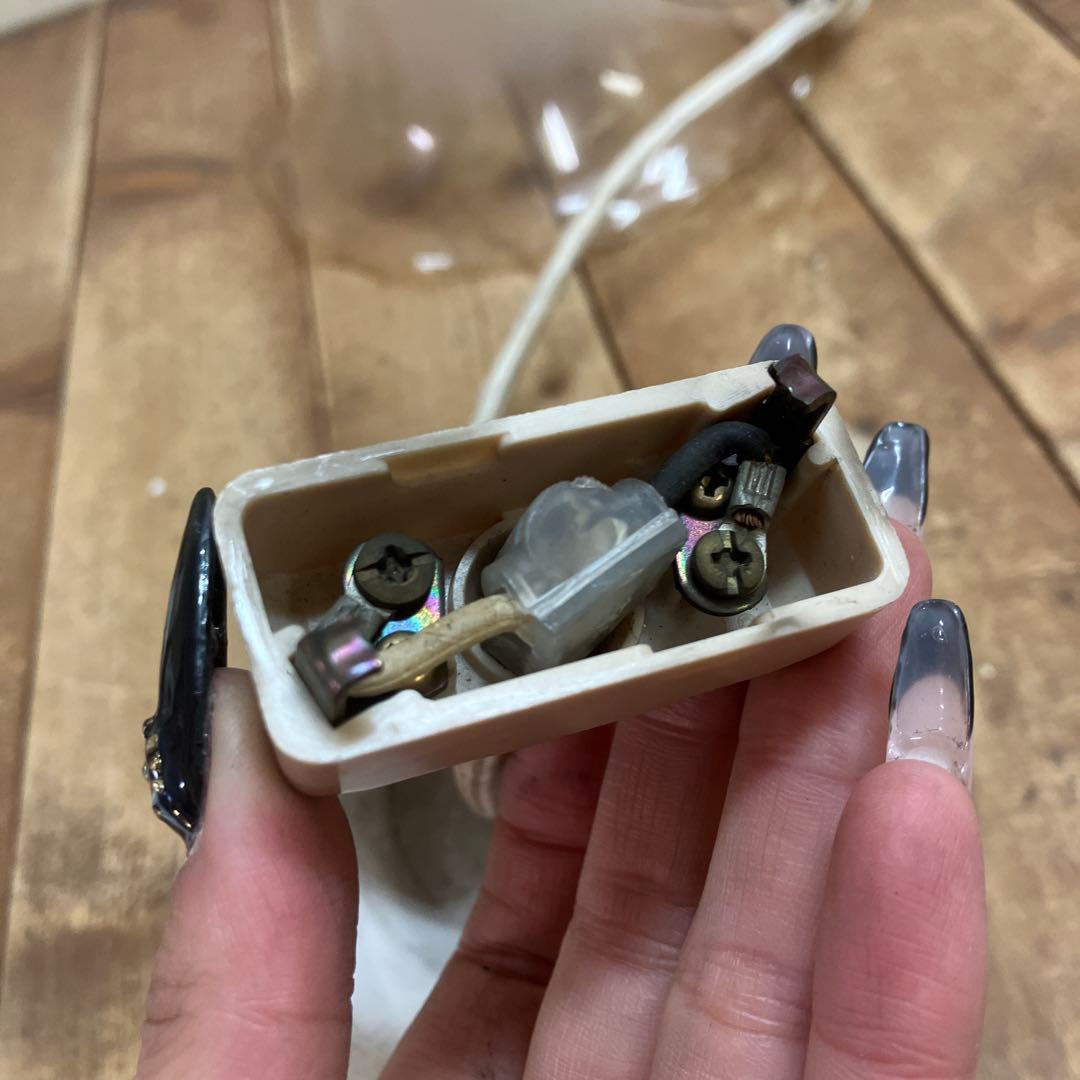 D-2 ③ 昭和レトロ フリル型 ガラスシェード ペンダントライト シーリング