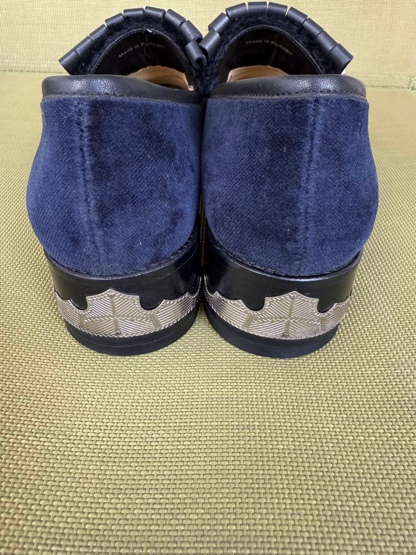 値下げ！TOGA PULLA ネイビーフリンジローファー