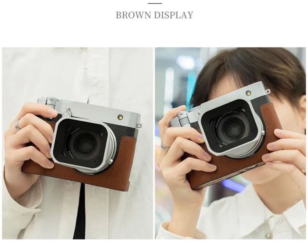 Fujifilm GFX100RF 茶色牛革ハンドル