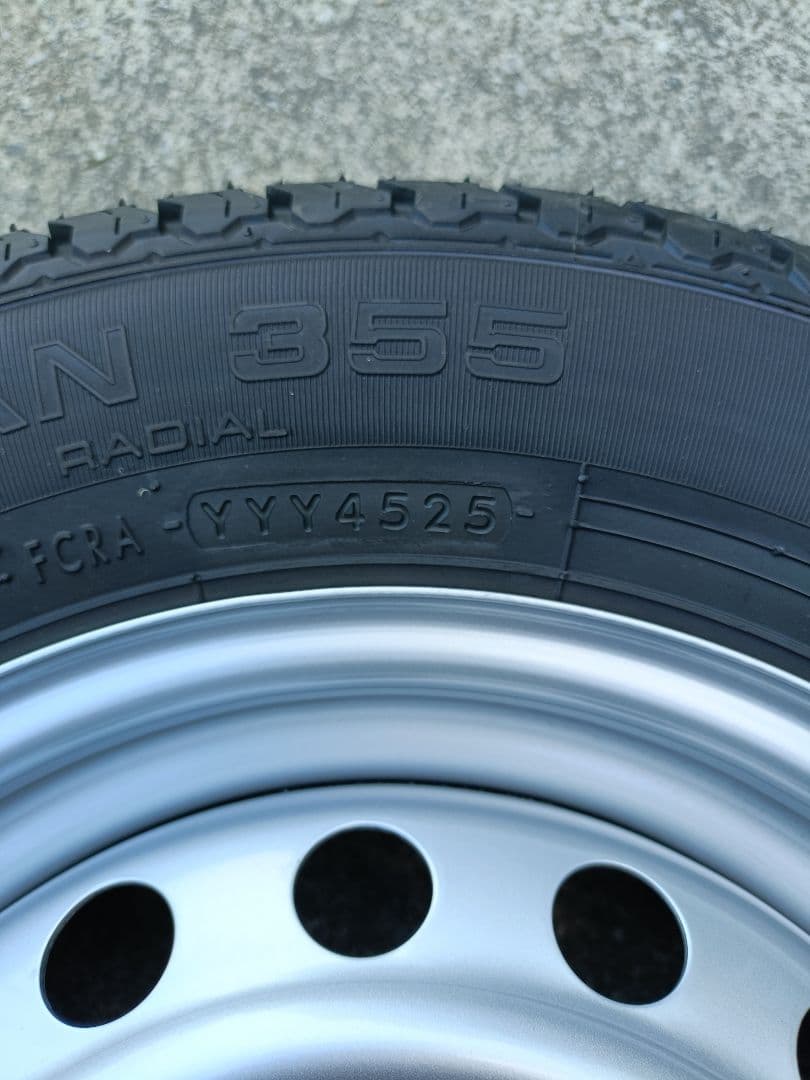 ダイハツ　ハイゼット　純正タイヤホイール　新車外し　4本セット