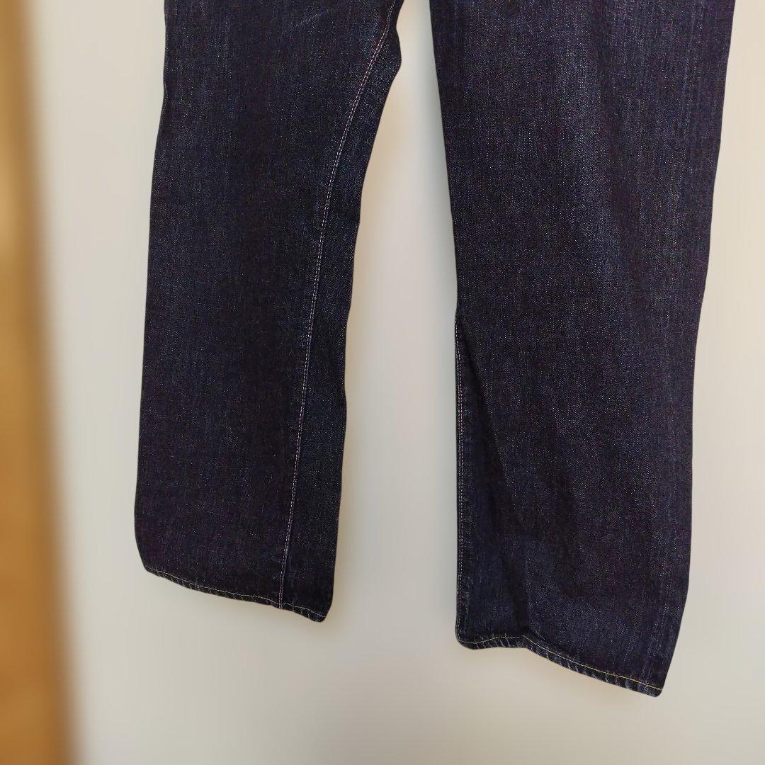 No.5　桃太郎ジーンズ　W42　ダークブルー ストレートデニム