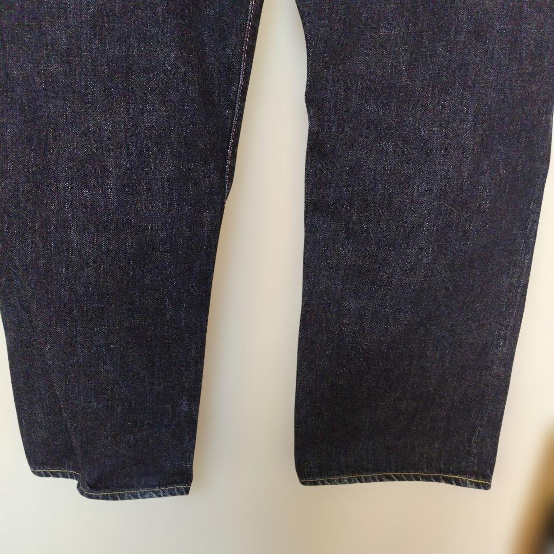 No.5　桃太郎ジーンズ　W42　ダークブルー ストレートデニム