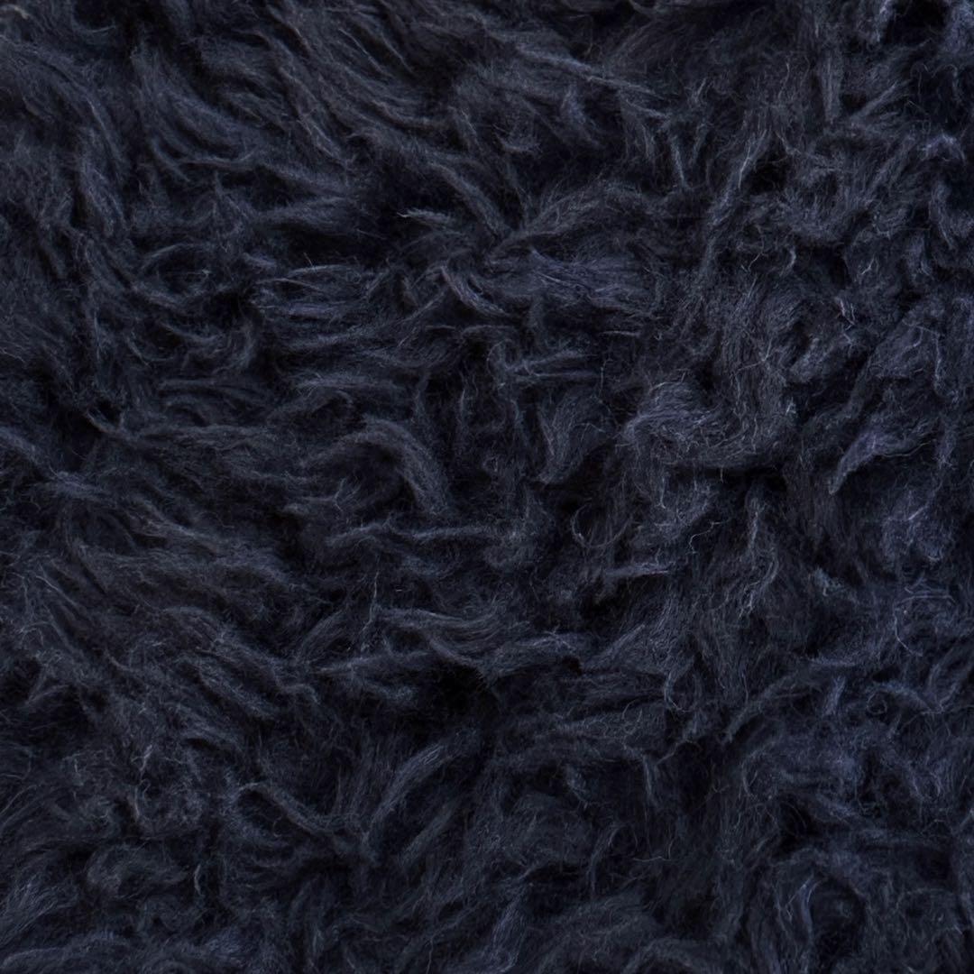 【異素材mix／コットンボア× 縮絨ウールニット】45rpm／ベルテッドコート