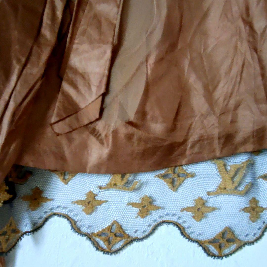 【LOUIS VUITTON】モノグラム柄レース キャミソール 36 美品