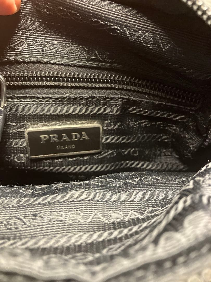 【極美品】PRADA プラダ アマゾン型 ショルダーバッグ ナイロン×レザー