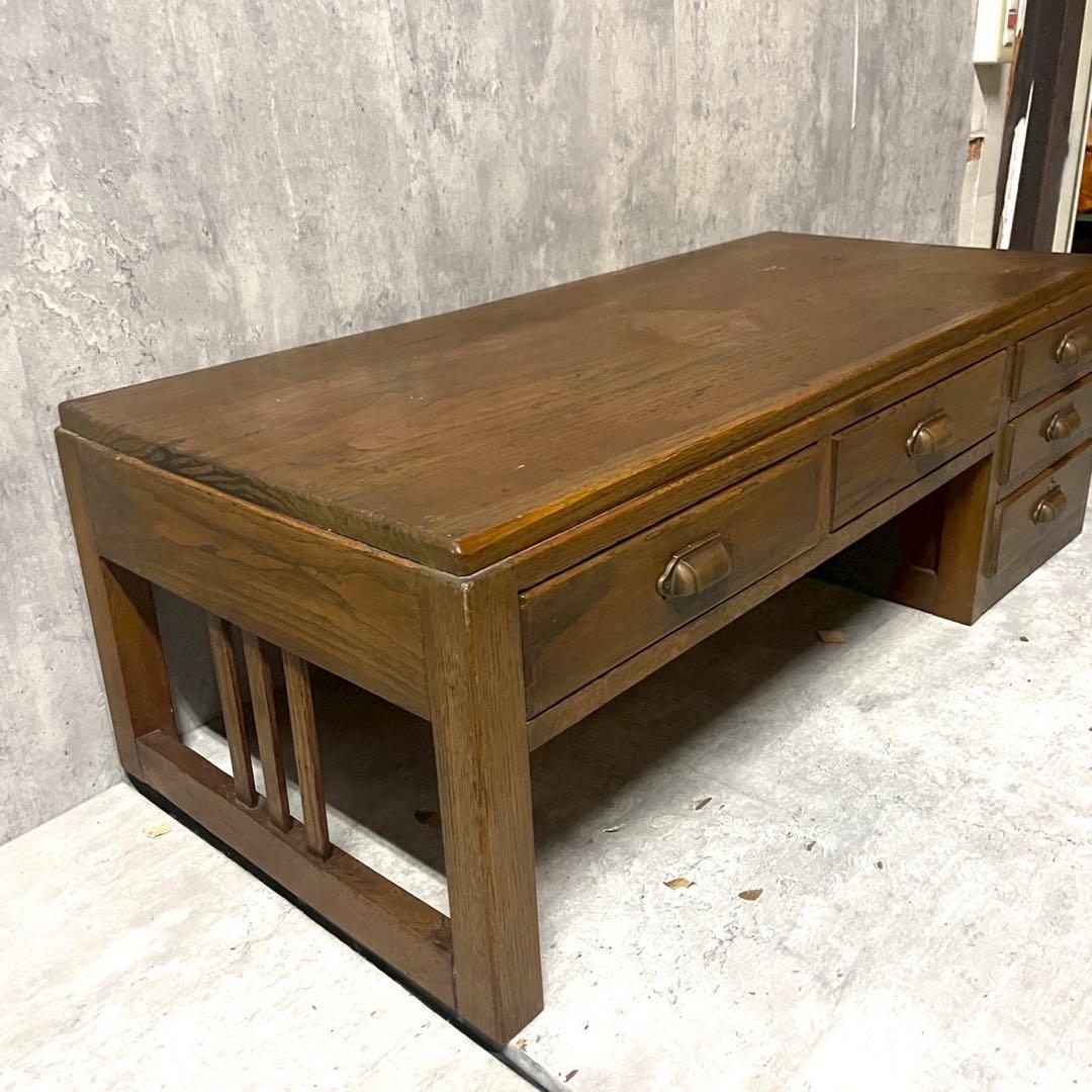 アンティーク 文机 和家具 無垢材 和モダン 長机 大正ロマン ヴィンテージ