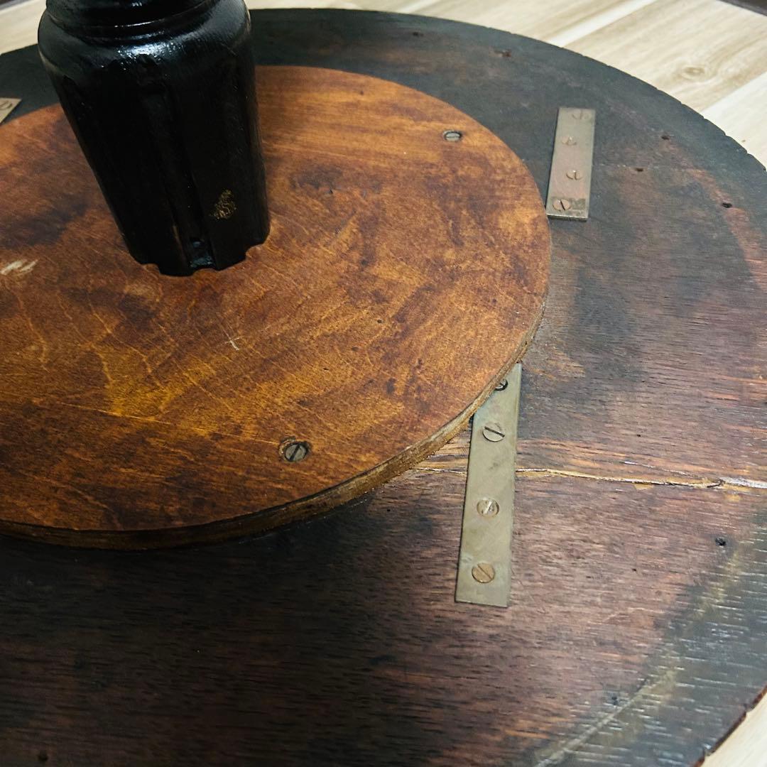 ヴィンテージ アンティーク 手彫り テーブル 猫足テーブル 高級 家具 葉脈