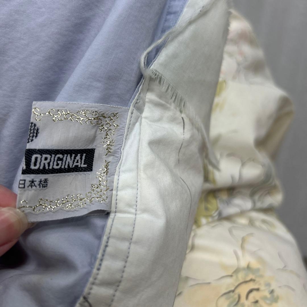 【西川　高級羽毛布団】　シングルサイズ　花柄