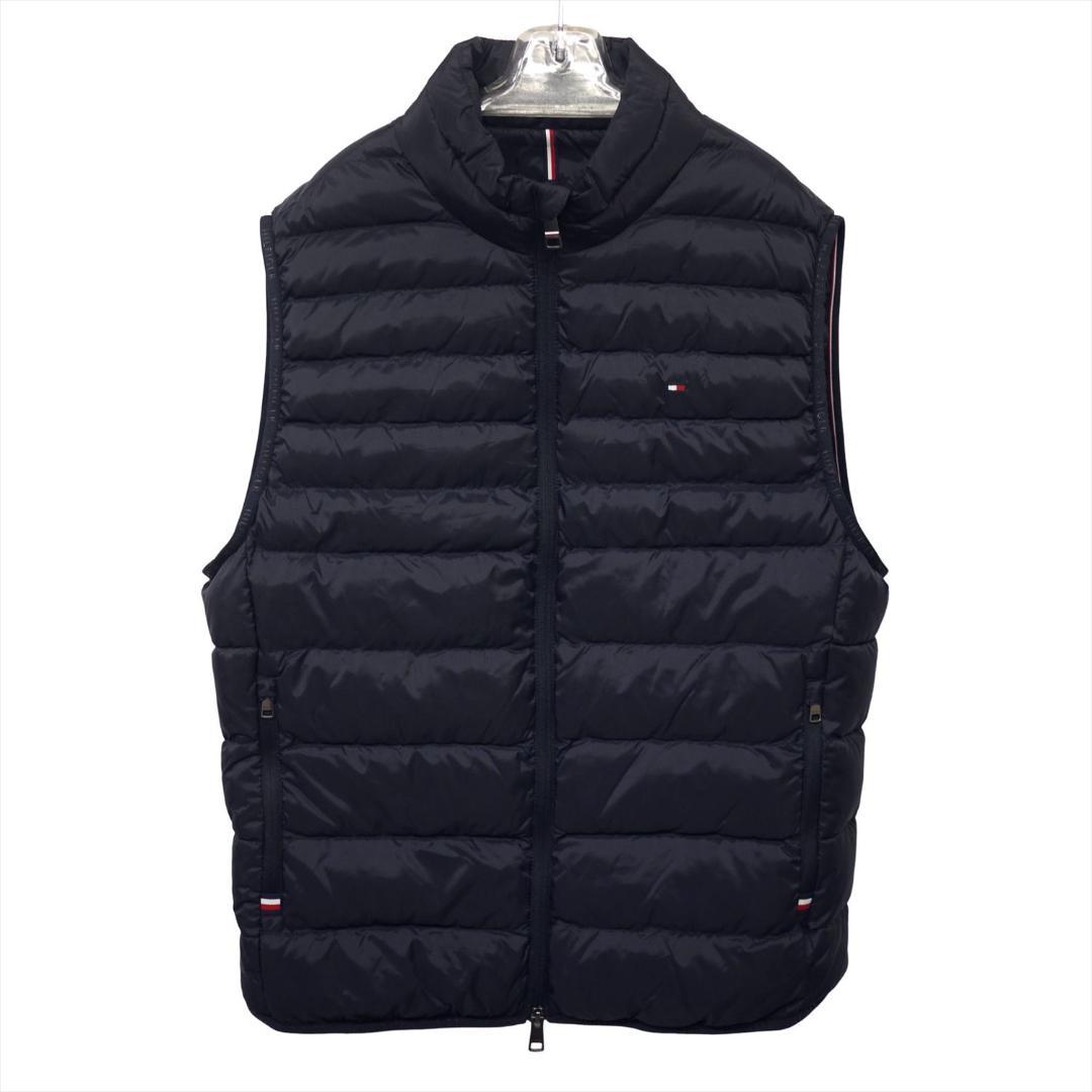新品 トミーヒルフィガー THPROTECT 軽量 耐水 中綿ベスト XXL 紺