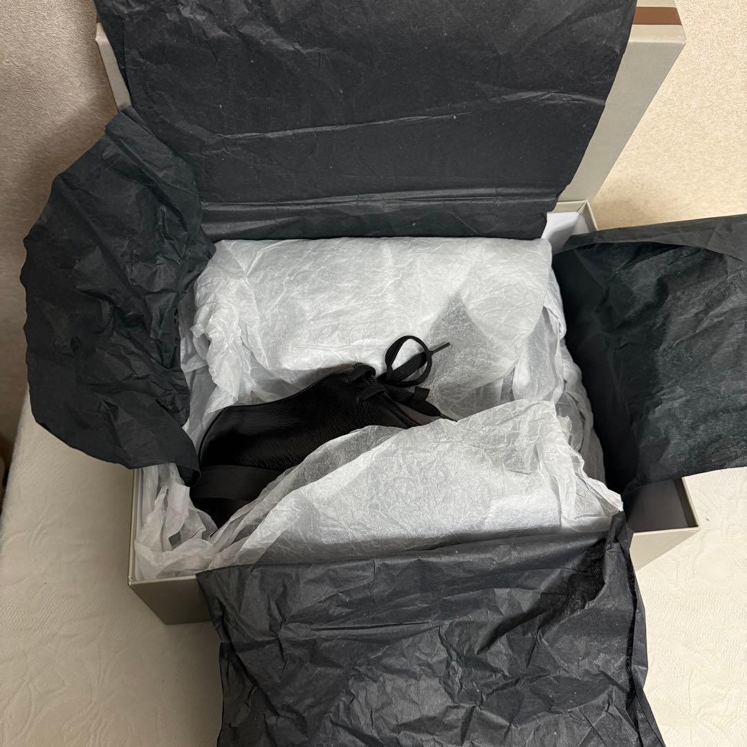 美品　マルニ　レースアップ厚底シューズ　黒　茶　レザー　39 23cm相当