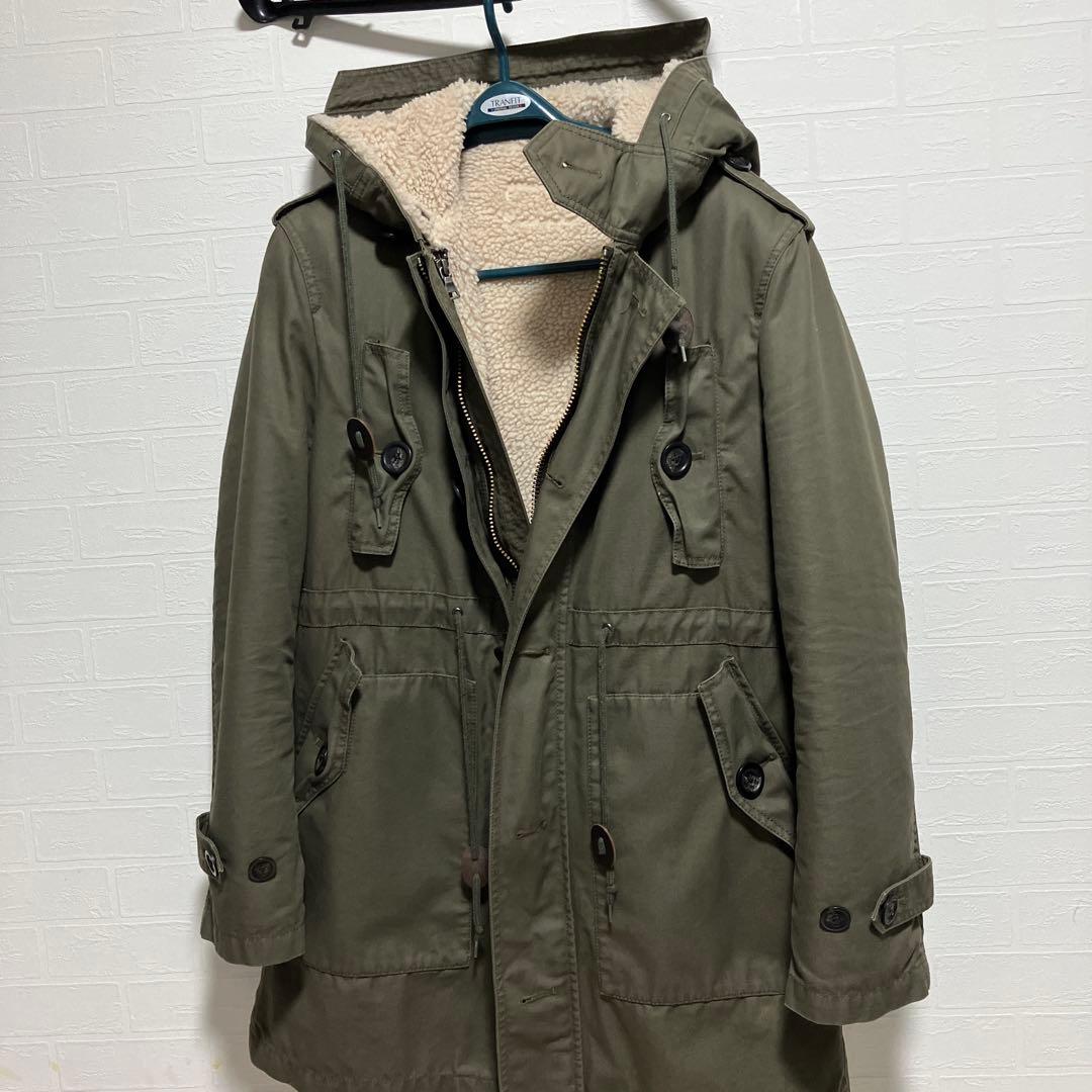 バーバリー ブラックレーベル メンズ モッズコート M51 オリーブグリーン L