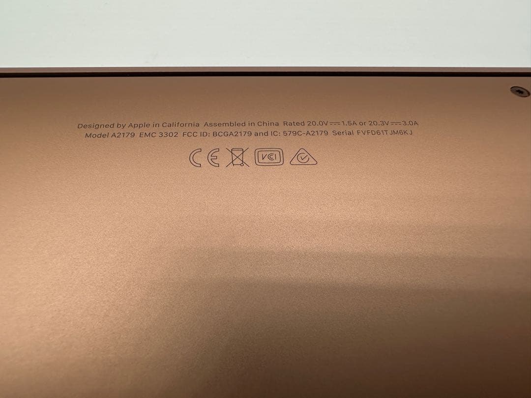 MacBook Air 2020 ローズゴールド 8GB 512GB