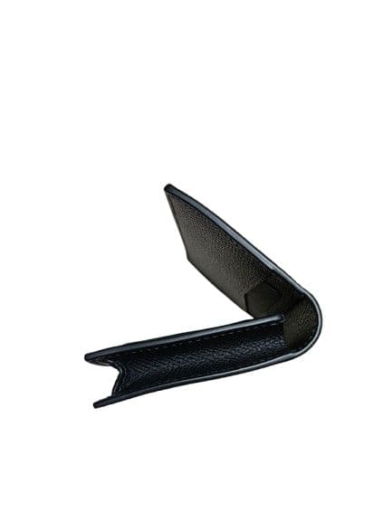 【新品未使用】ダンヒル 名刺入 シボ革 レザー 現行 証明書 箱付 ブラック