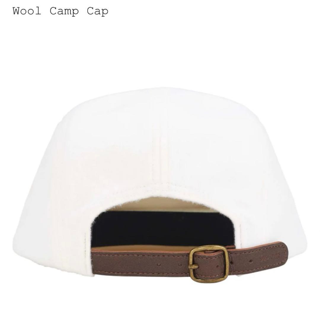 【新品】 Supreme 25FW Wool Camp Cap 白