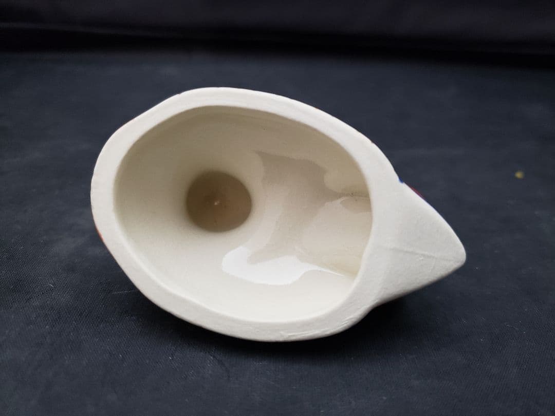 仁清　鴛鴦　香合　御室窯　茶道具　色絵金彩　オシドリ