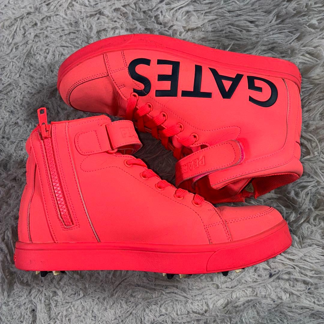 美品PEARLY GATES ゴルフスパイク HI ハイカット ピンク 24.5