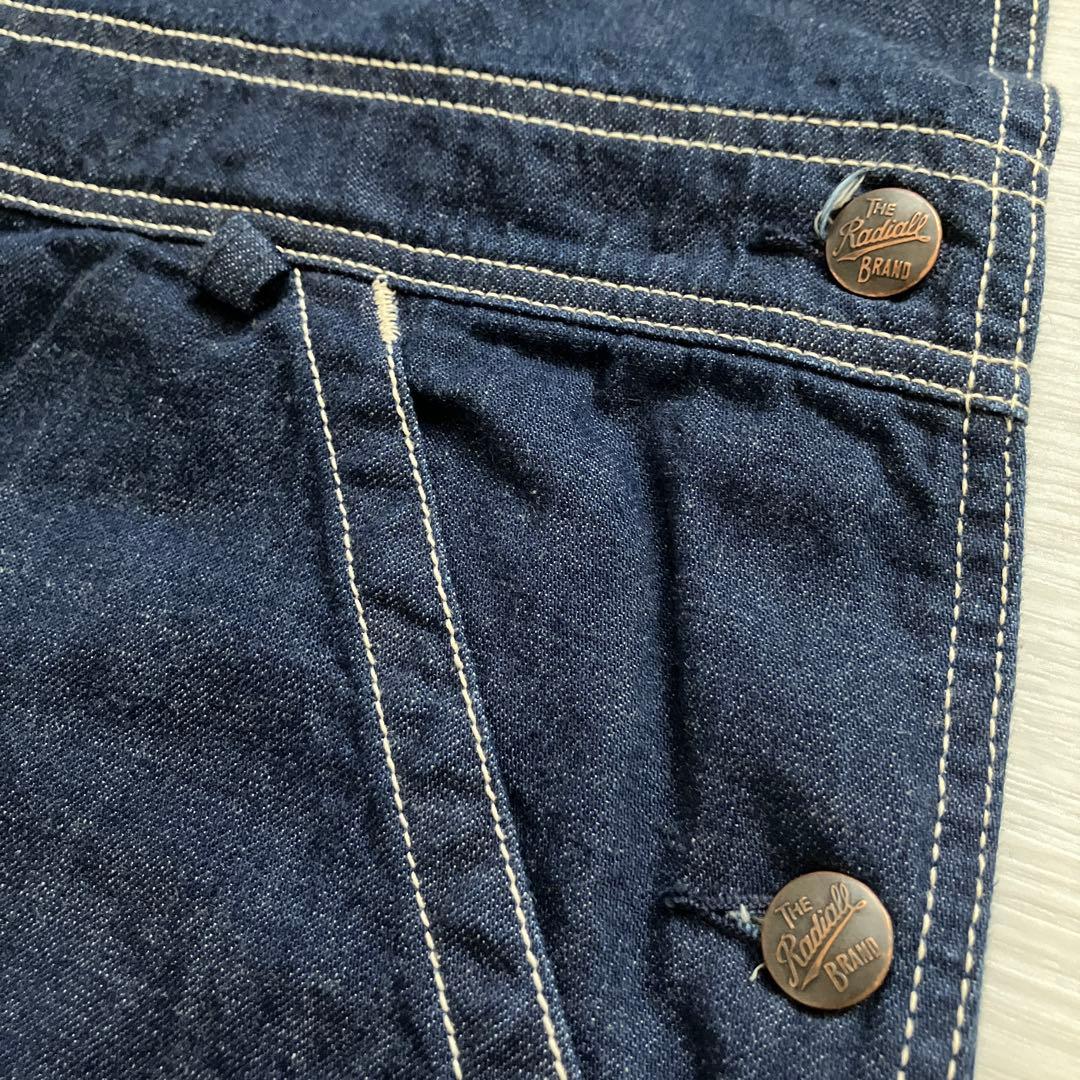 美品レア RADIALL ビッグシルエットデニムオーバーオール ヴィンテージ