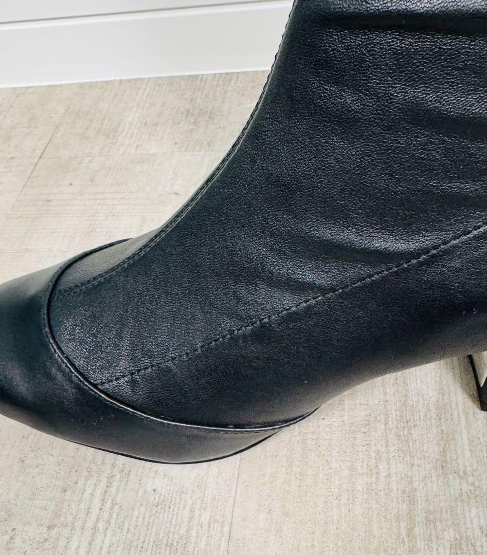 ■1回着用■美品■Massimo Dutti■本革ロングブーツ■黒■41■26位