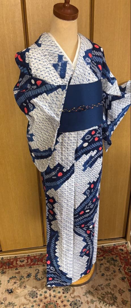 有松鳴海絞り　手蜘蛛絞り浴衣 3点セット　シーズンオフ価格