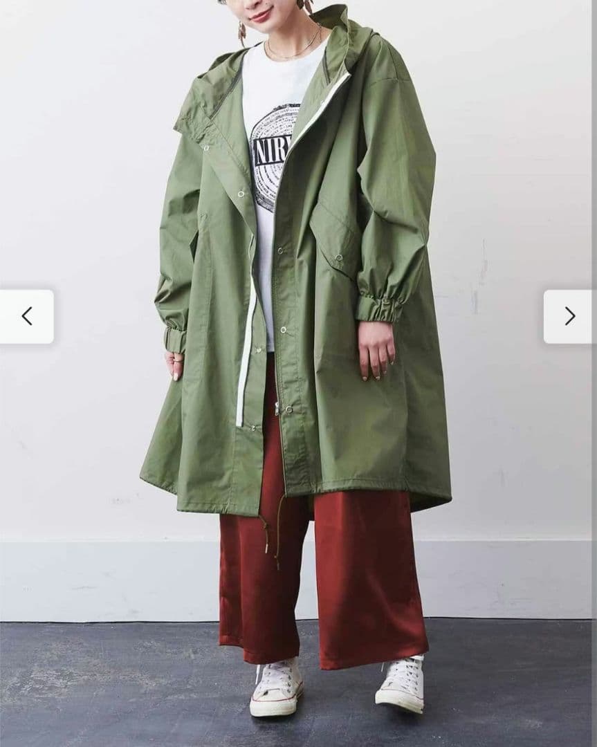 値引中MEDE19　フェリシモ　オーバーサイズフィッシュテール　モッズコート